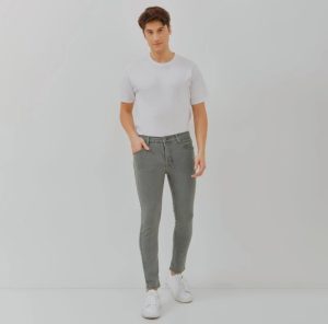 PAULMAY Celana Panjang Jeans Pria Slim Fit - Grey - Image 7