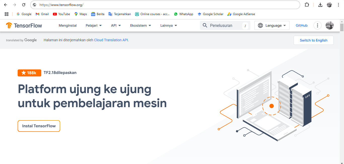 Belajar Machine Learning Menggunakan TensorFlow untuk Pemula